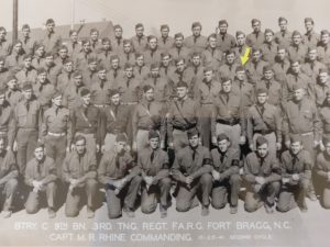 A partial picture of my Dad's battery at Fort Bragg North Carolina.