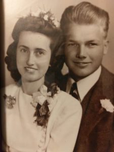 Wedding picture of my mom and dad.